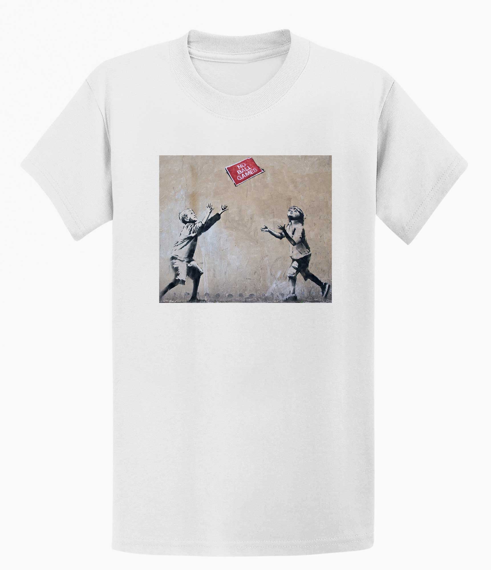 Image of Banksy Unisex T-shirt  - No Ball Games Banksy-Apparel