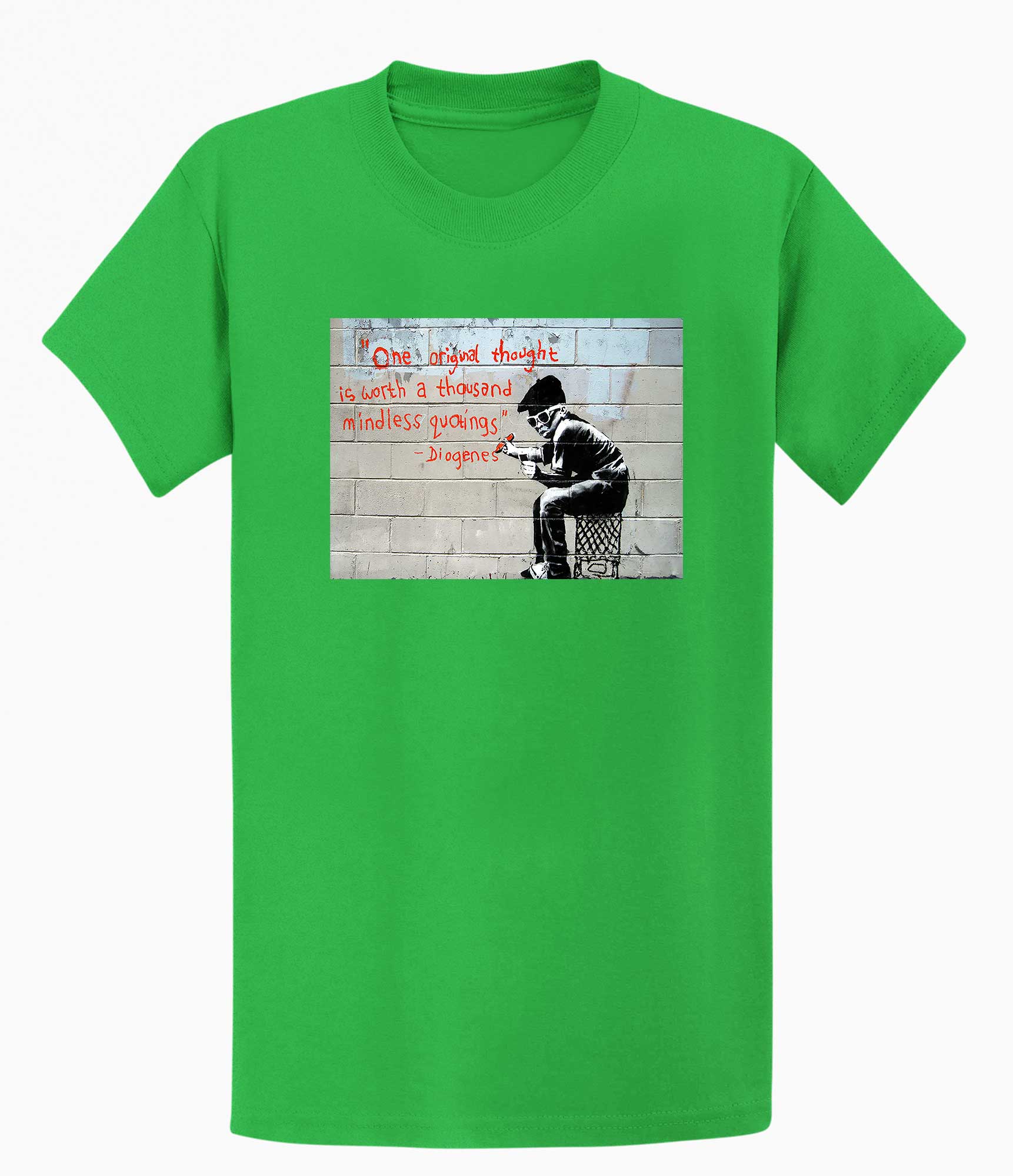 Image of Banksy T-shirt - One Original Thought Banksy-Apparel