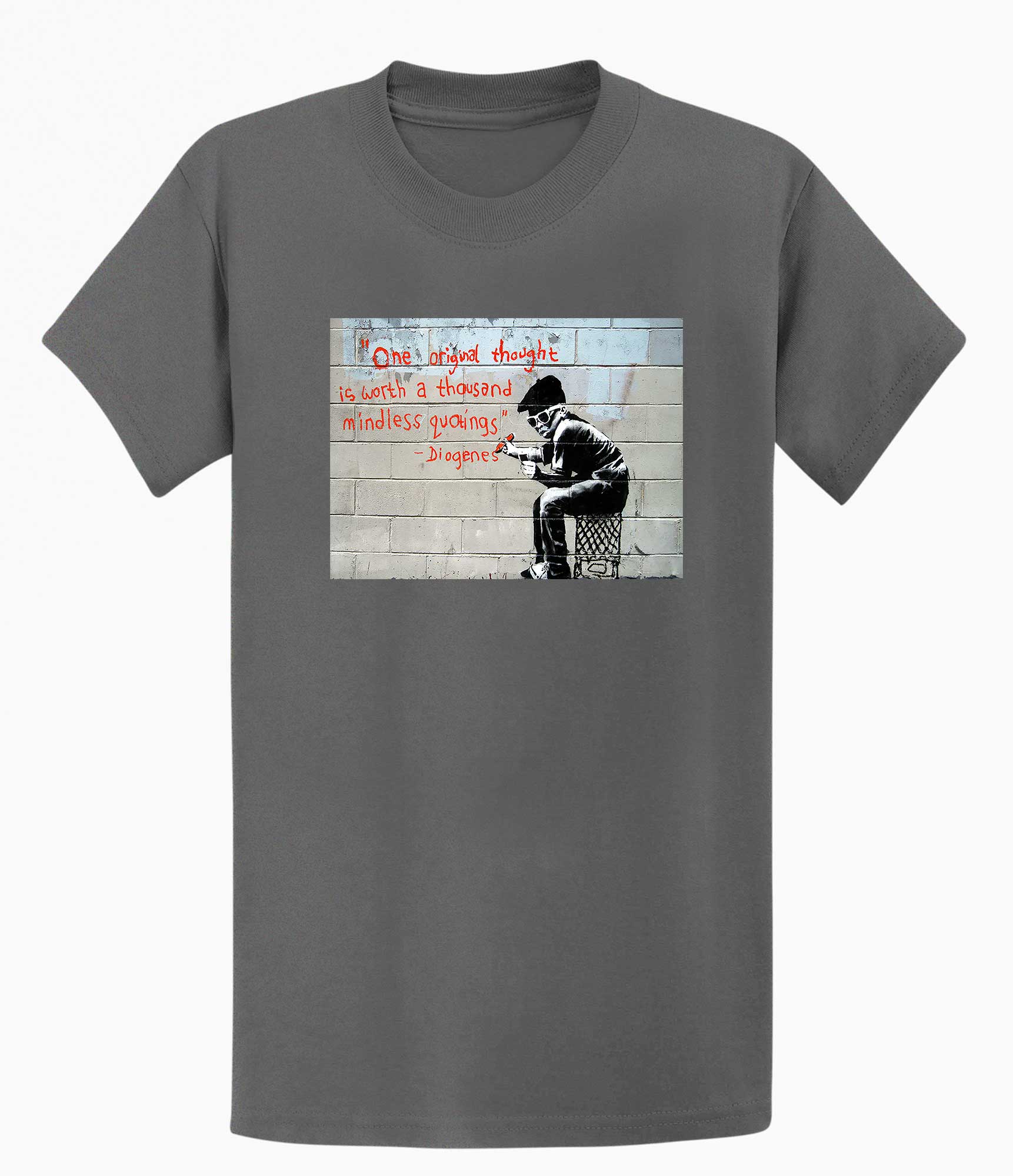 Image of Banksy T-shirt - One Original Thought Banksy-Apparel