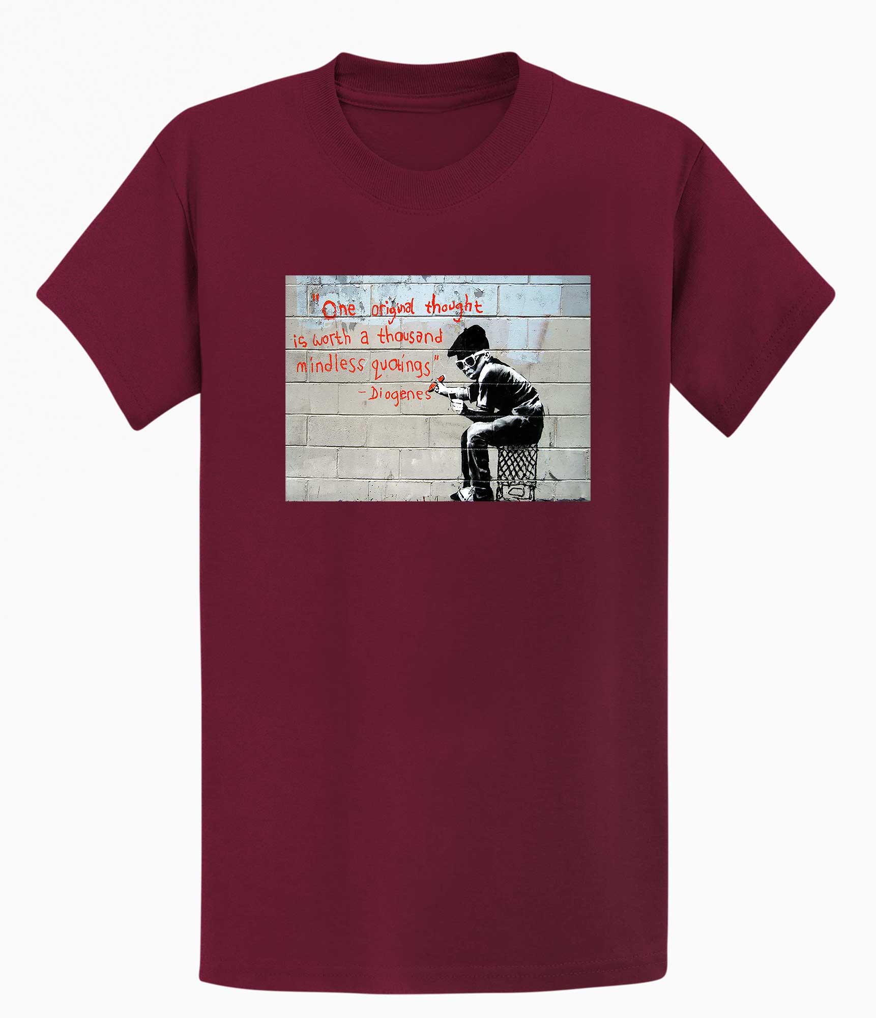 Image of Banksy T-shirt - One Original Thought Banksy-Apparel