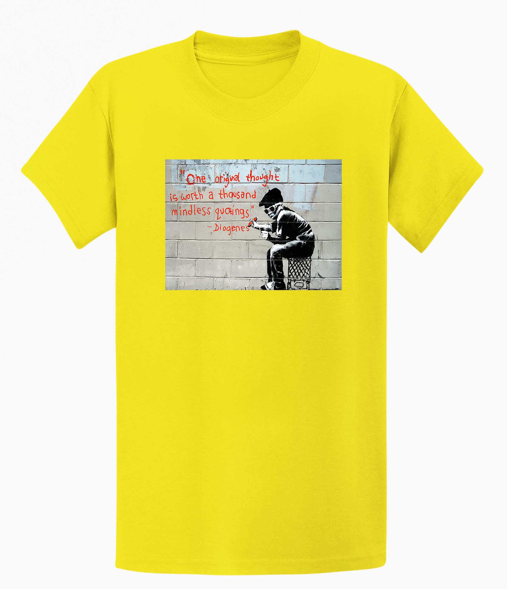 Image of Banksy T-shirt - One Original Thought Banksy-Apparel