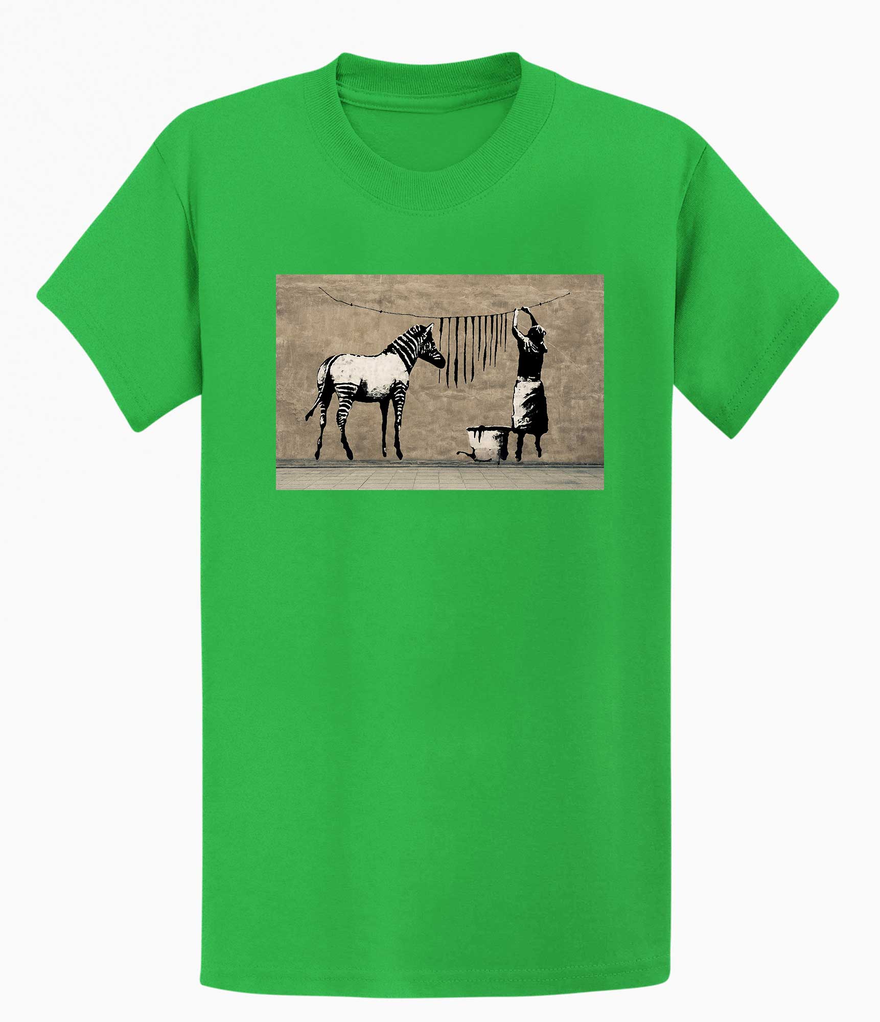 Image of Banksy T-shirt - Zebra Banksy-Apparel
