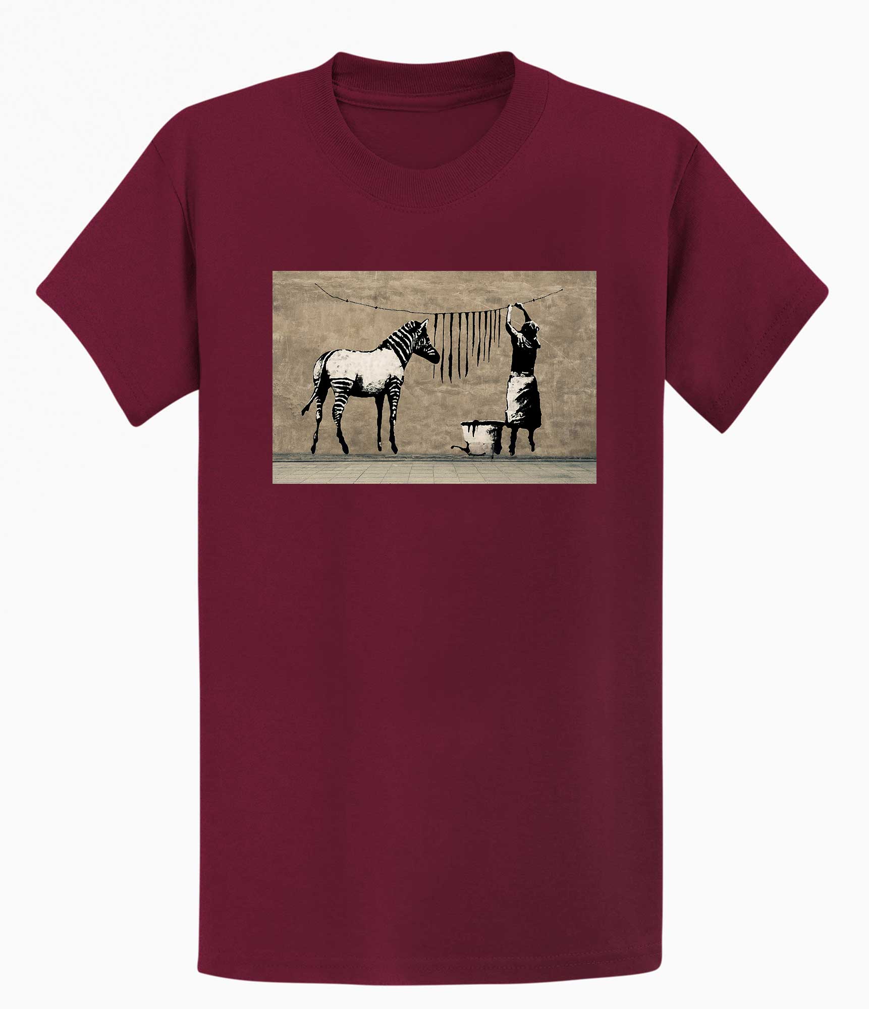 Image of Banksy T-shirt - Zebra Banksy-Apparel