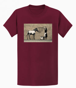 Image of Banksy T-shirt - Zebra