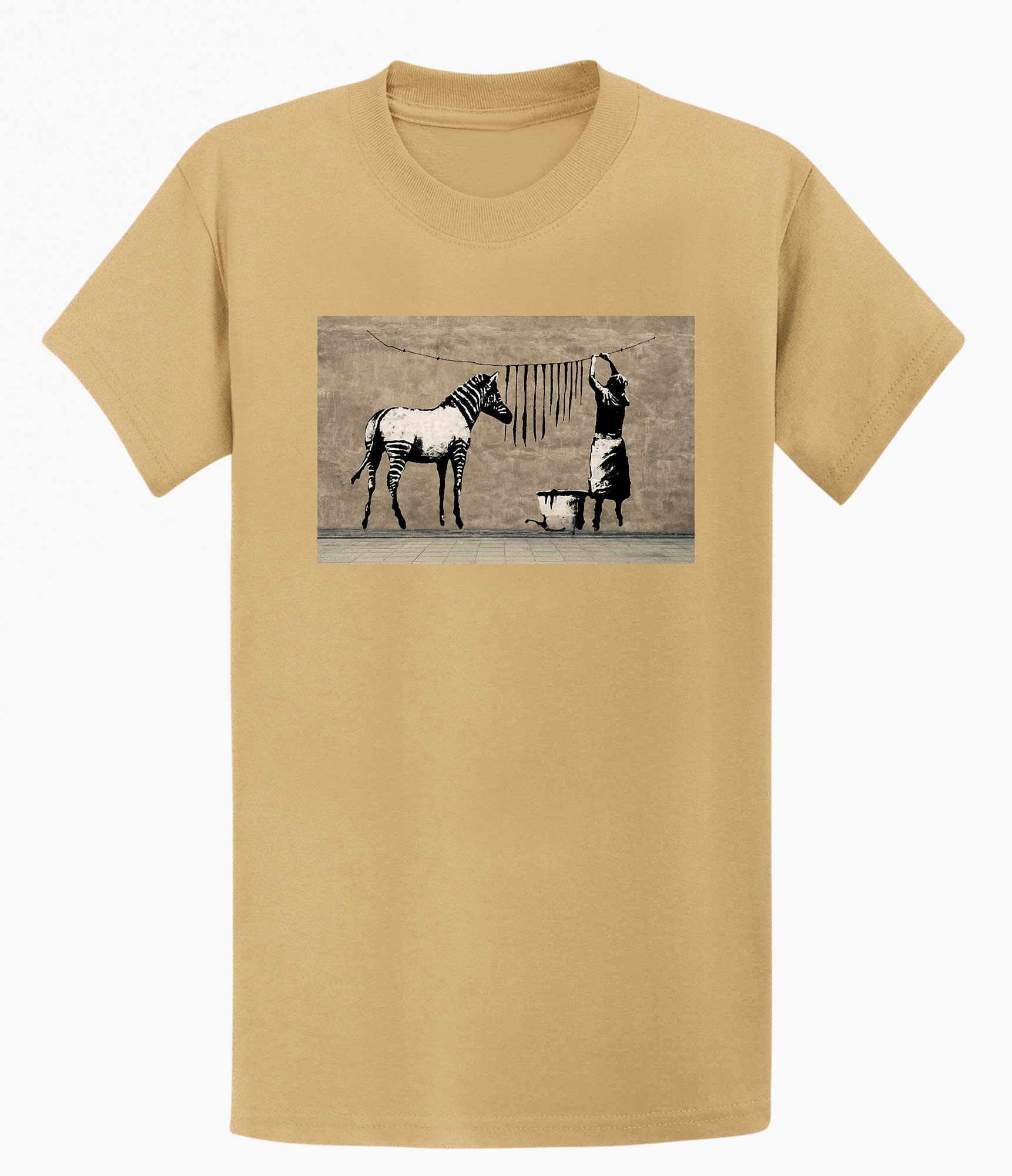 Image of Banksy T-shirt - Zebra Banksy-Apparel