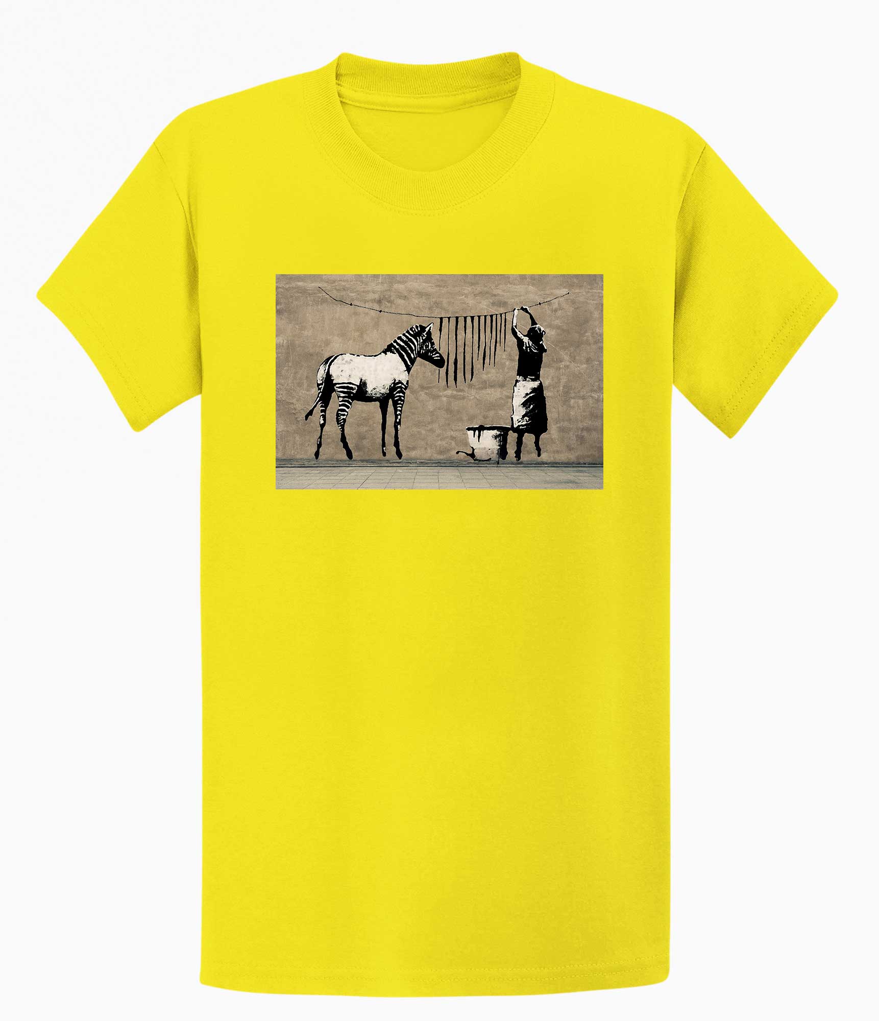 Image of Banksy T-shirt - Zebra Banksy-Apparel