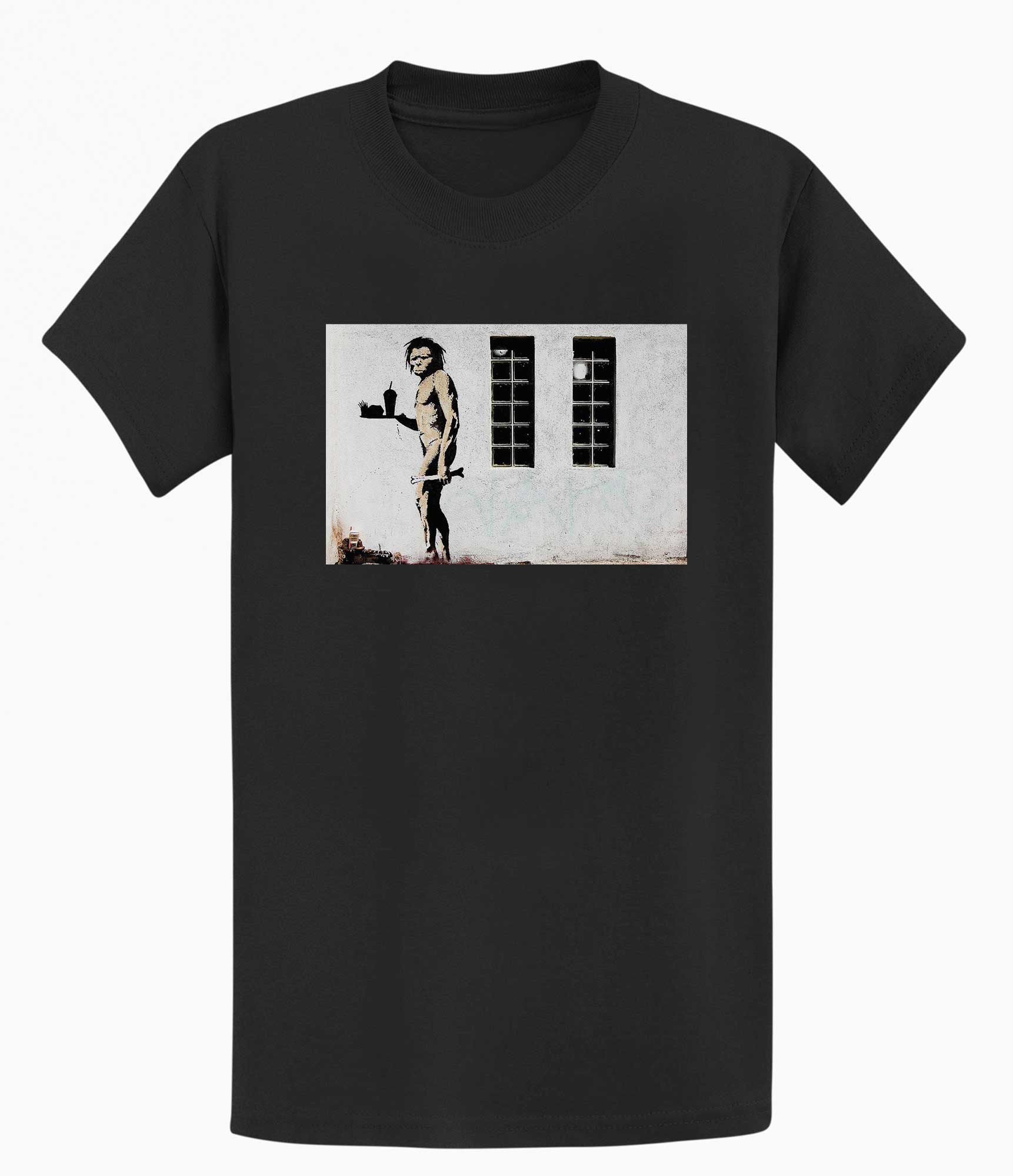 Image of Banksy T-shirt - Ape Man Banksy-Apparel