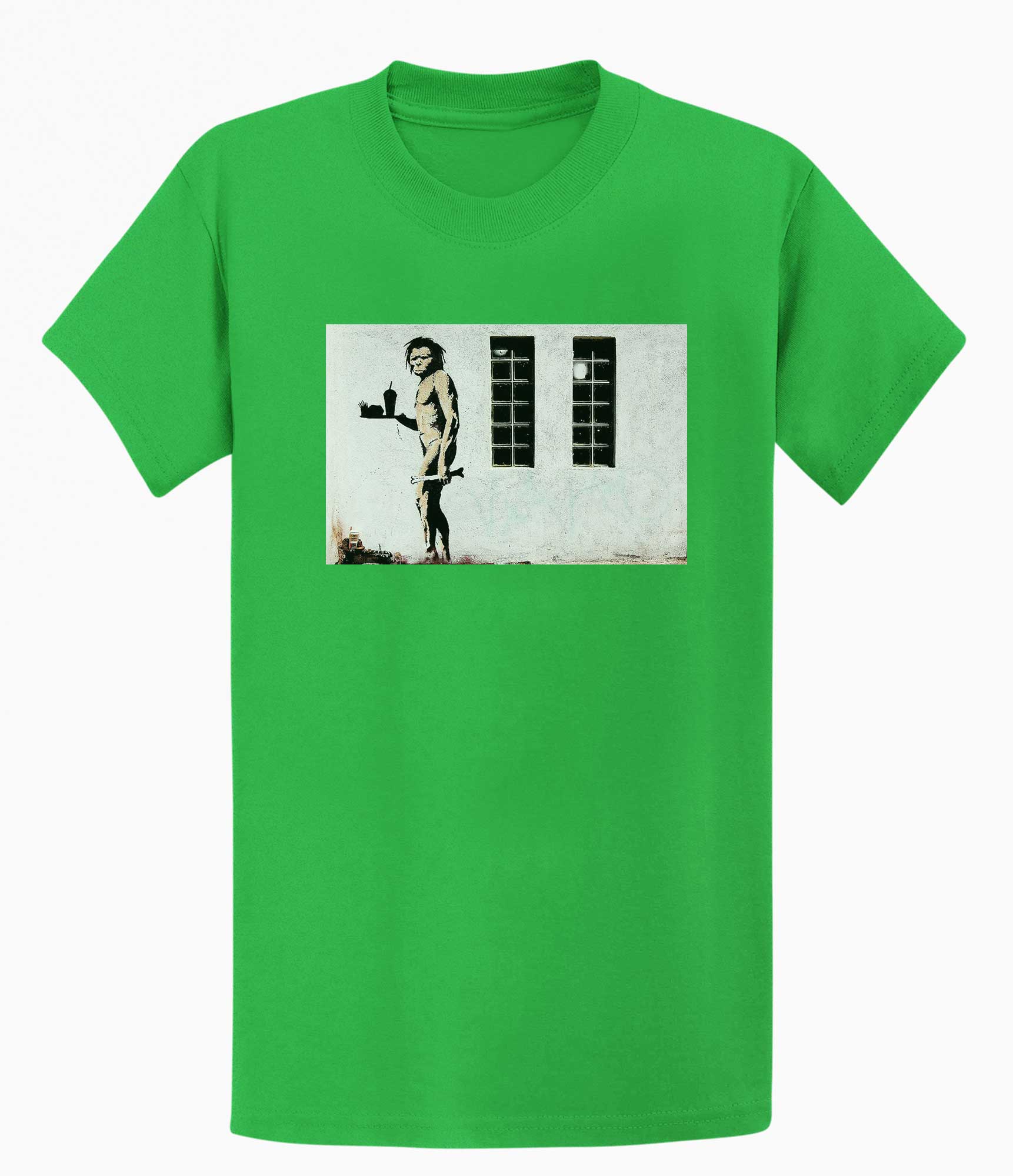 Image of Banksy T-shirt - Ape Man Banksy-Apparel