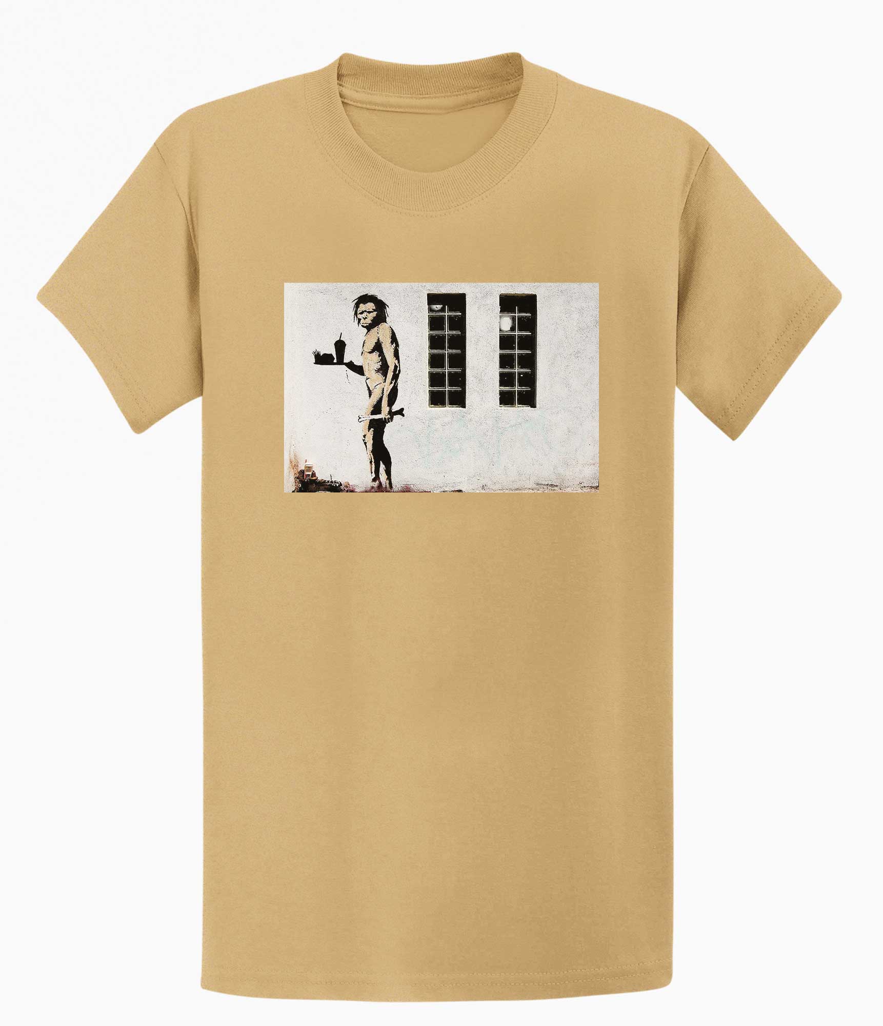 Image of Banksy T-shirt - Ape Man Banksy-Apparel