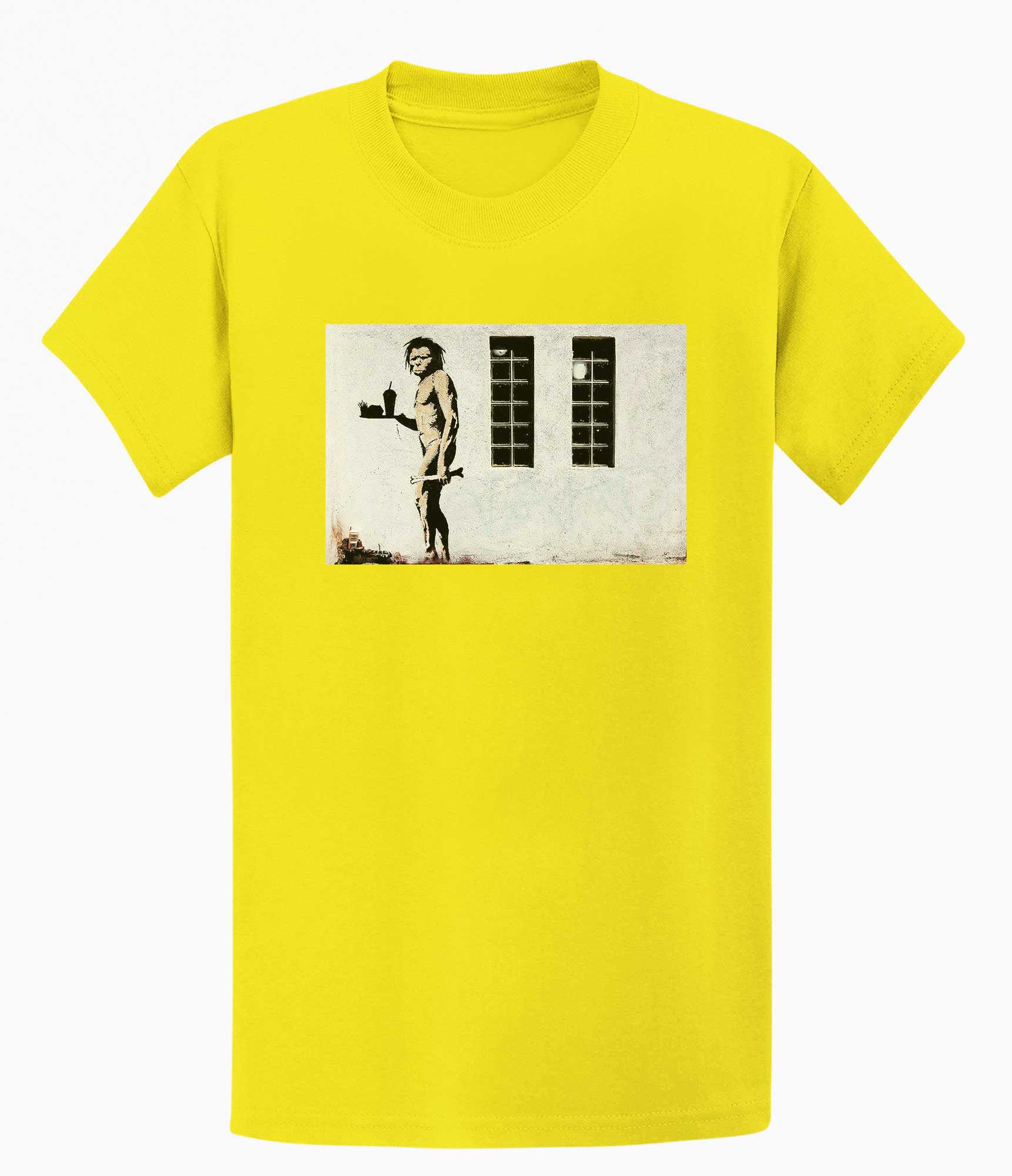 Image of Banksy T-shirt - Ape Man Banksy-Apparel