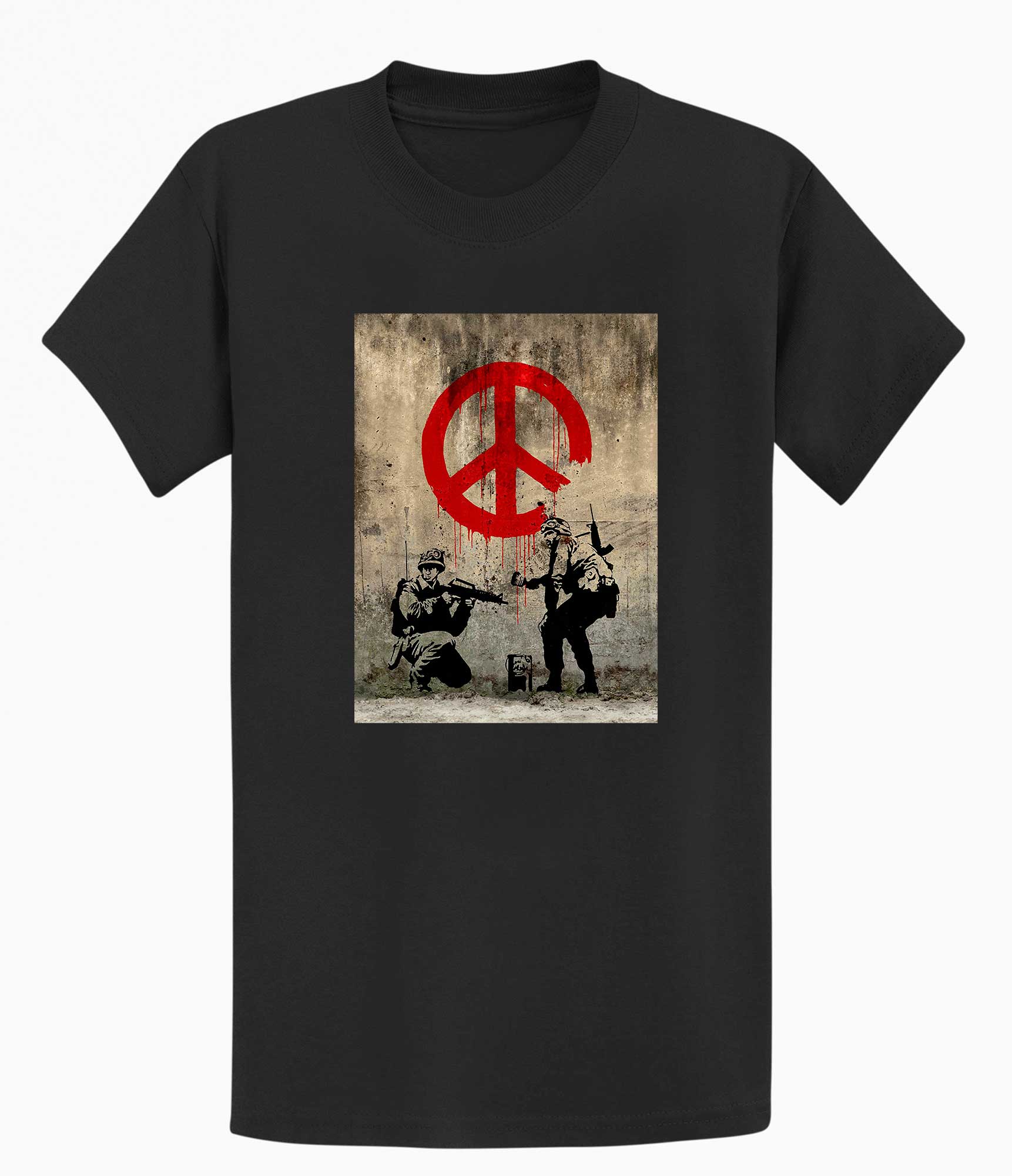 Image of Banksy  T-shirt - CND Soldiers Banksy-Apparel