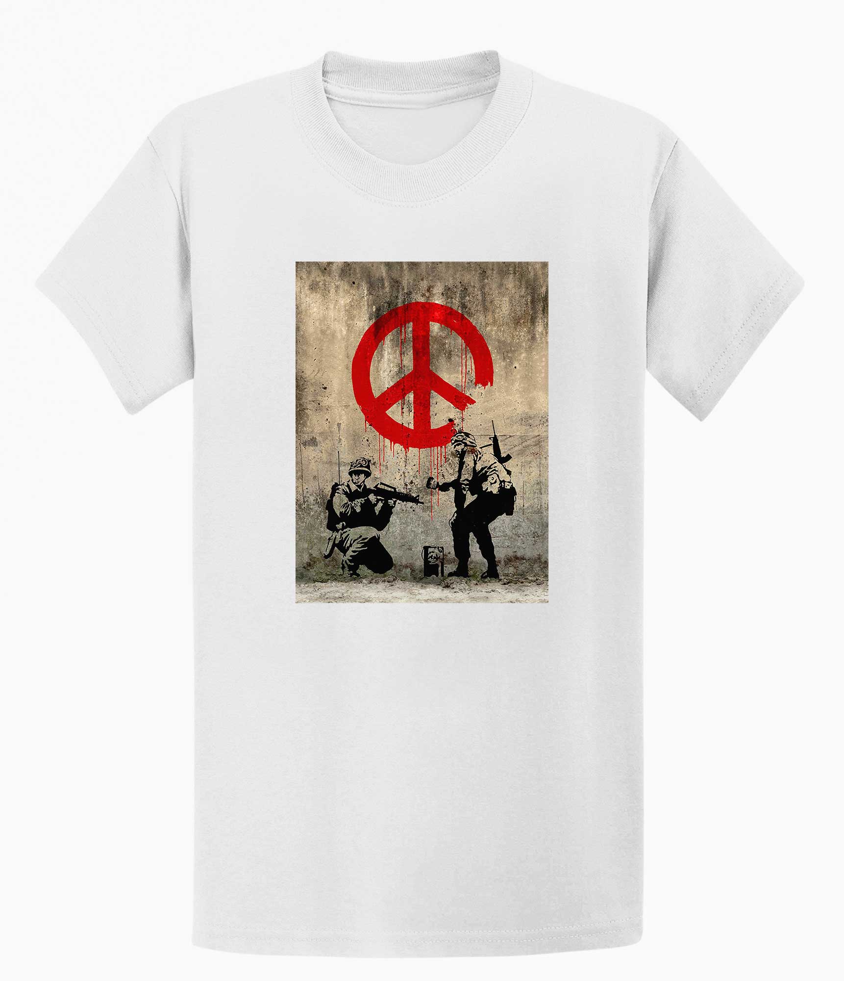 Image of Banksy  T-shirt - CND Soldiers Banksy-Apparel