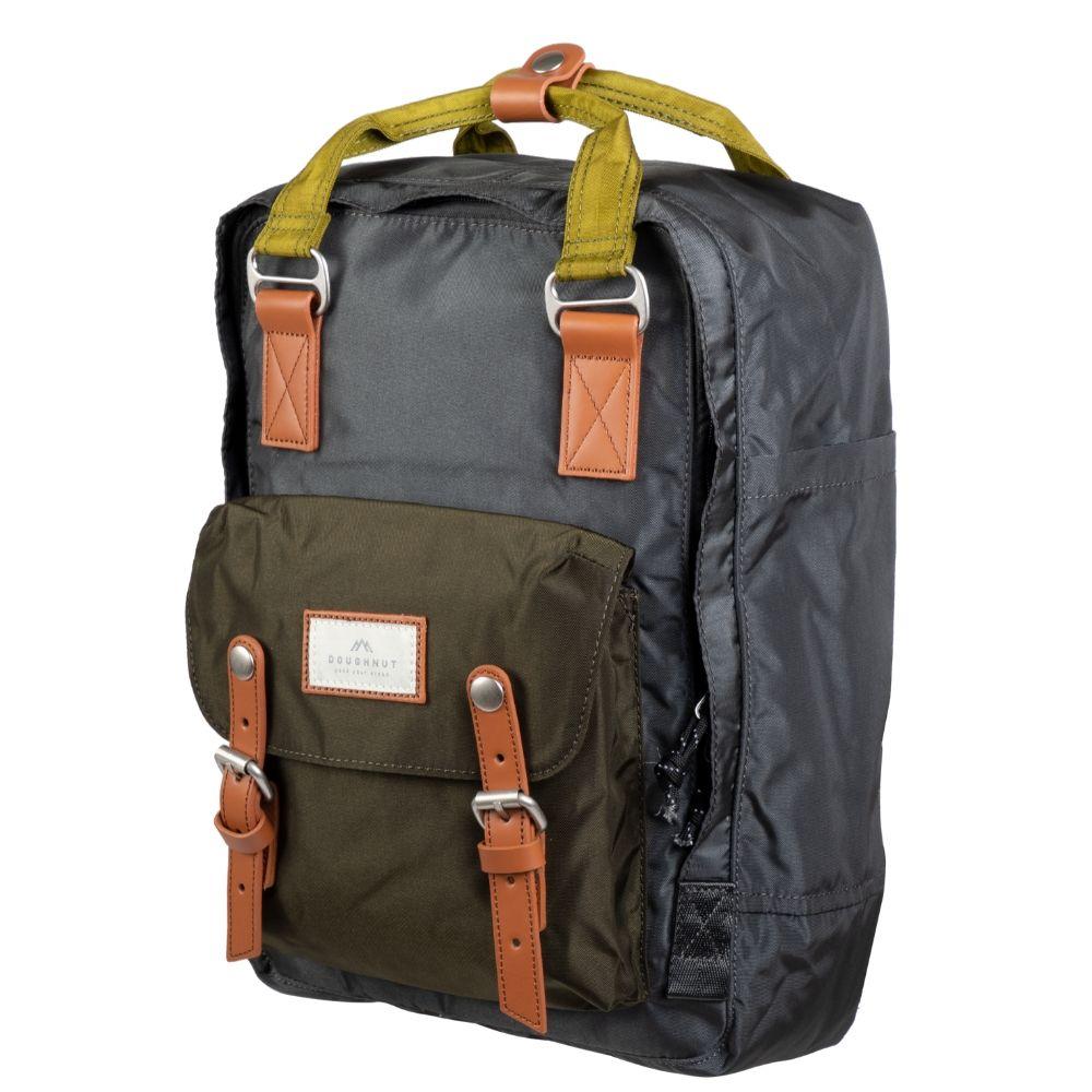 Image of Doughnut Bag Macaroon Glossy Charcoal x Olive