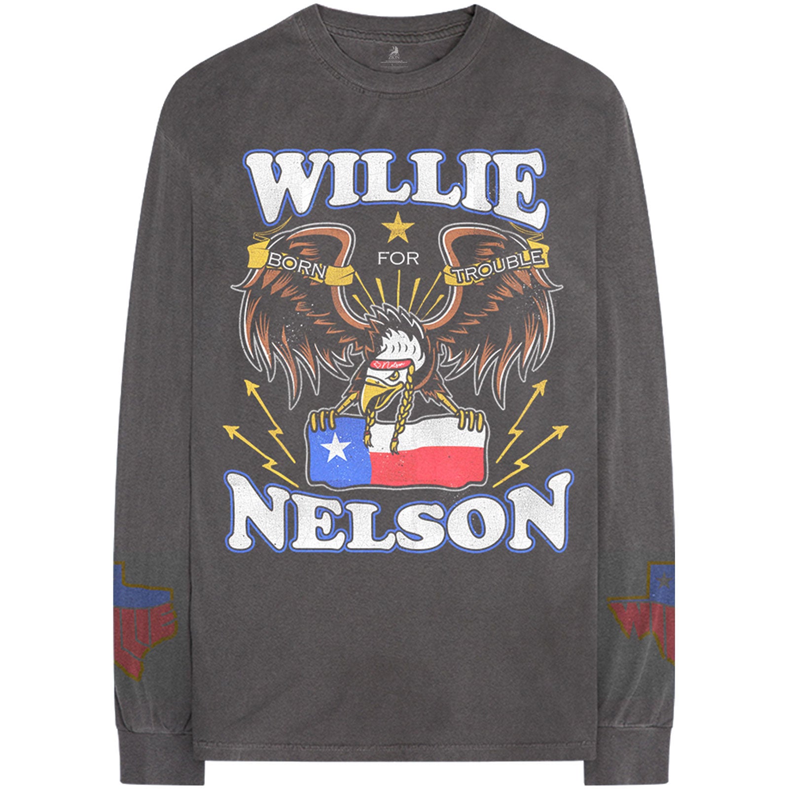 Image of Willie Nelson Long Sleeve T-Shirt - Texan Pride Rock Off
