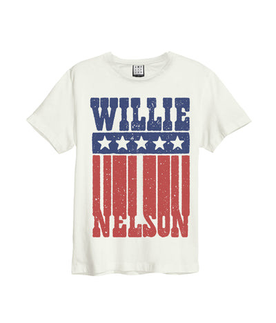 Willie Nelson Amplified White Men's T-Shirt