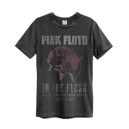 Mens' Pink Floyd T-shirt - In the Flesh, Charcoal