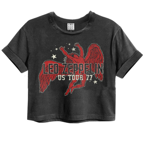 Image of Led Zeppelin US Tour 77-ICARUS Amplified Crop Top