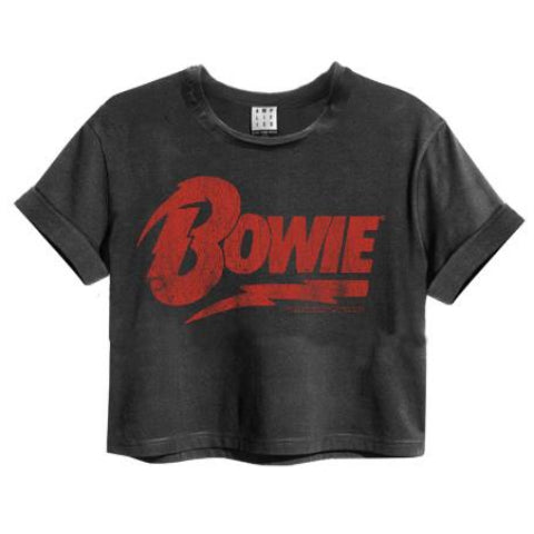 Image of David Bowie Logo Crop Top
