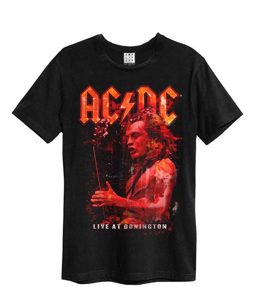 AC/DC Live At Donington Amplified Black T-shirt| Premium 100% cotton ...