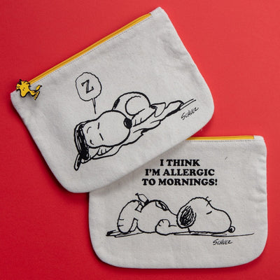 SNOOPY & ALLERGIC TO MORNINGS POUCH