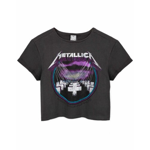 Image of Metallica Crop Top T Shirt - Master Of Puppets Amplified