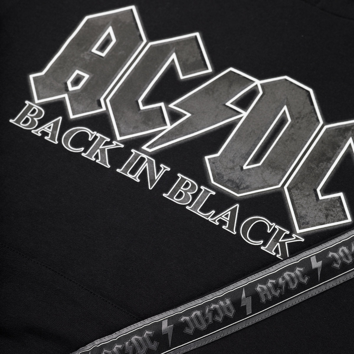 Ac dc back in black hoodie hot sale