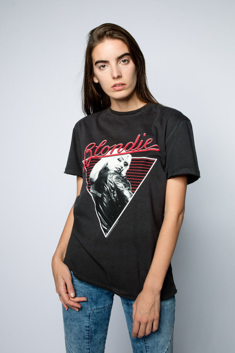Image of Blondie T-Shirt - Charcoal Amplified