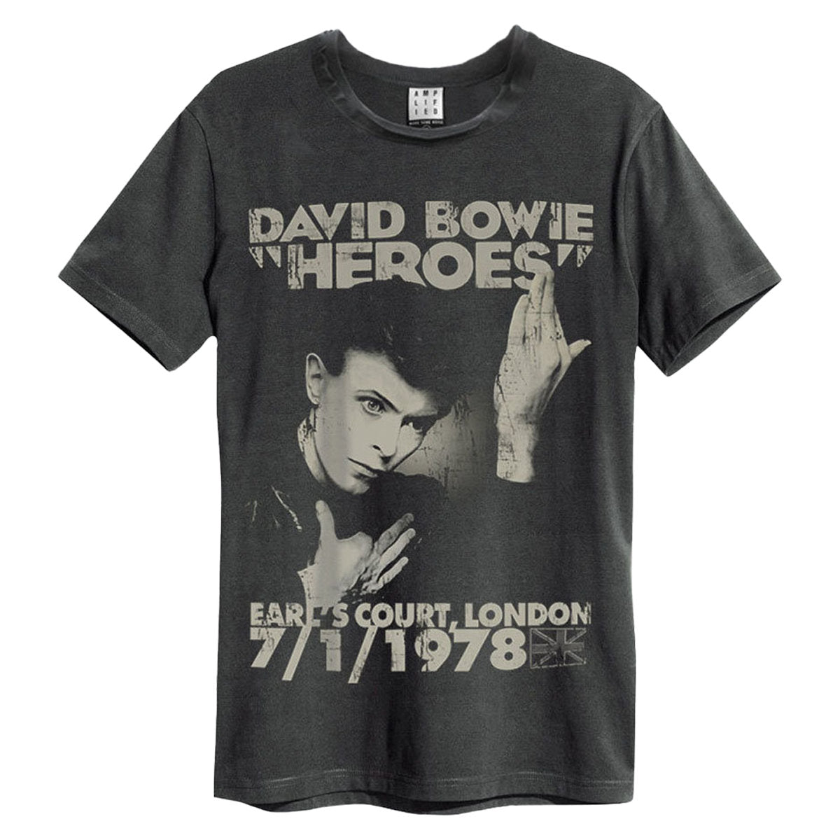 Image of David Bowie T Shirt - Heroes 1978 Amplified