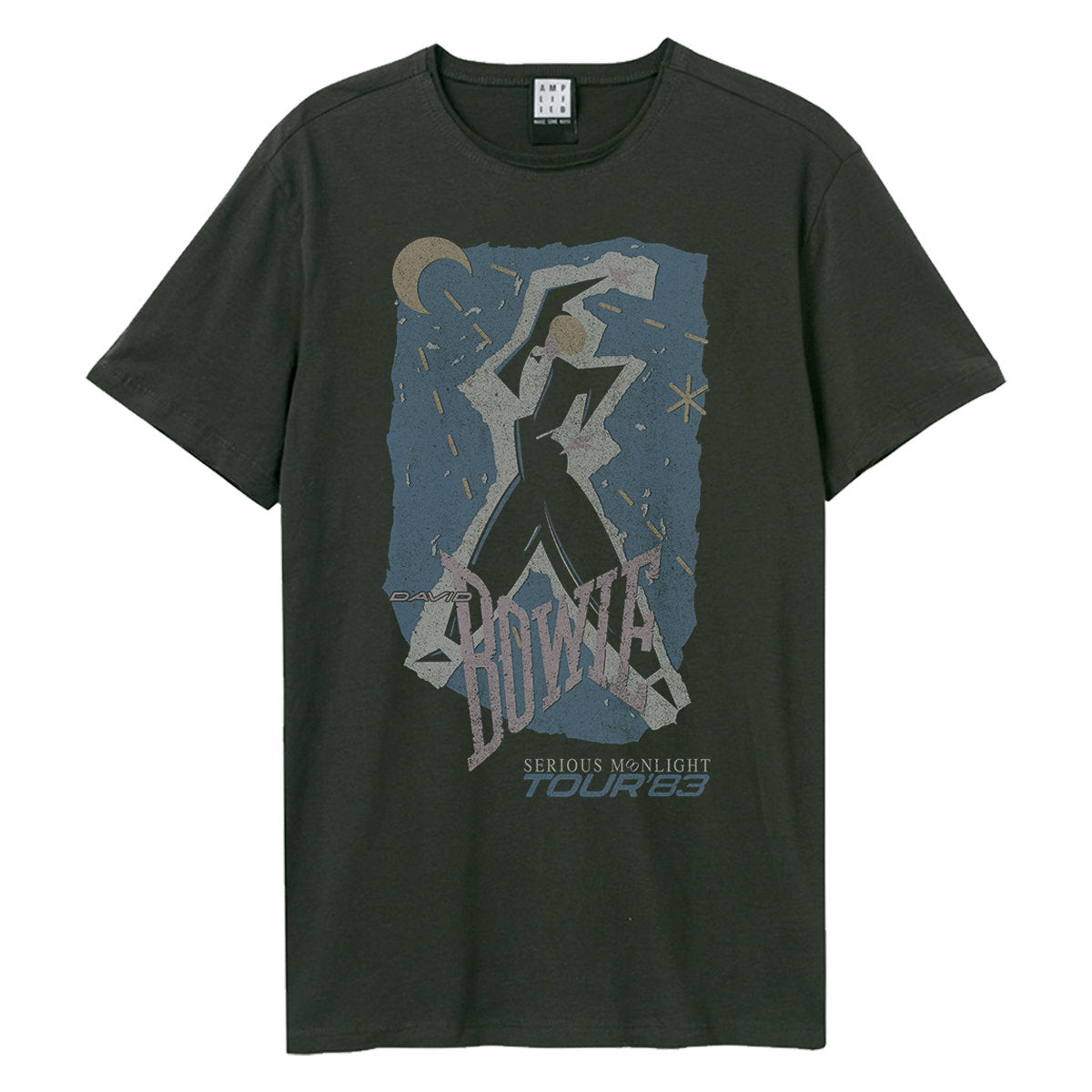 Image of David Bowie T-Shirt - Serious Moonlight Amplified