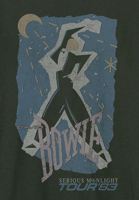 Image of David Bowie T-Shirt - Serious Moonlight Amplified
