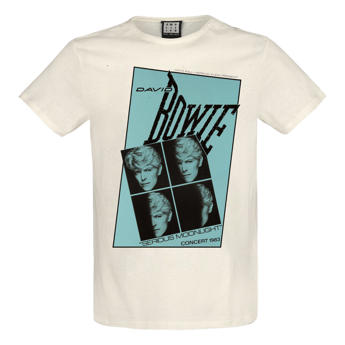 Image of David Bowie T-Shirt - Serious Moonlight Quad Amplified