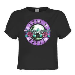 Image of Guns N' Roses Crop Top T Shirt -  Tonel Bullet