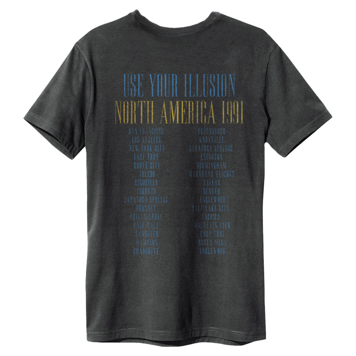 Image of Guns N' Roses T-Shirt - Use Your Illusion Tour (Back Print) Amplified