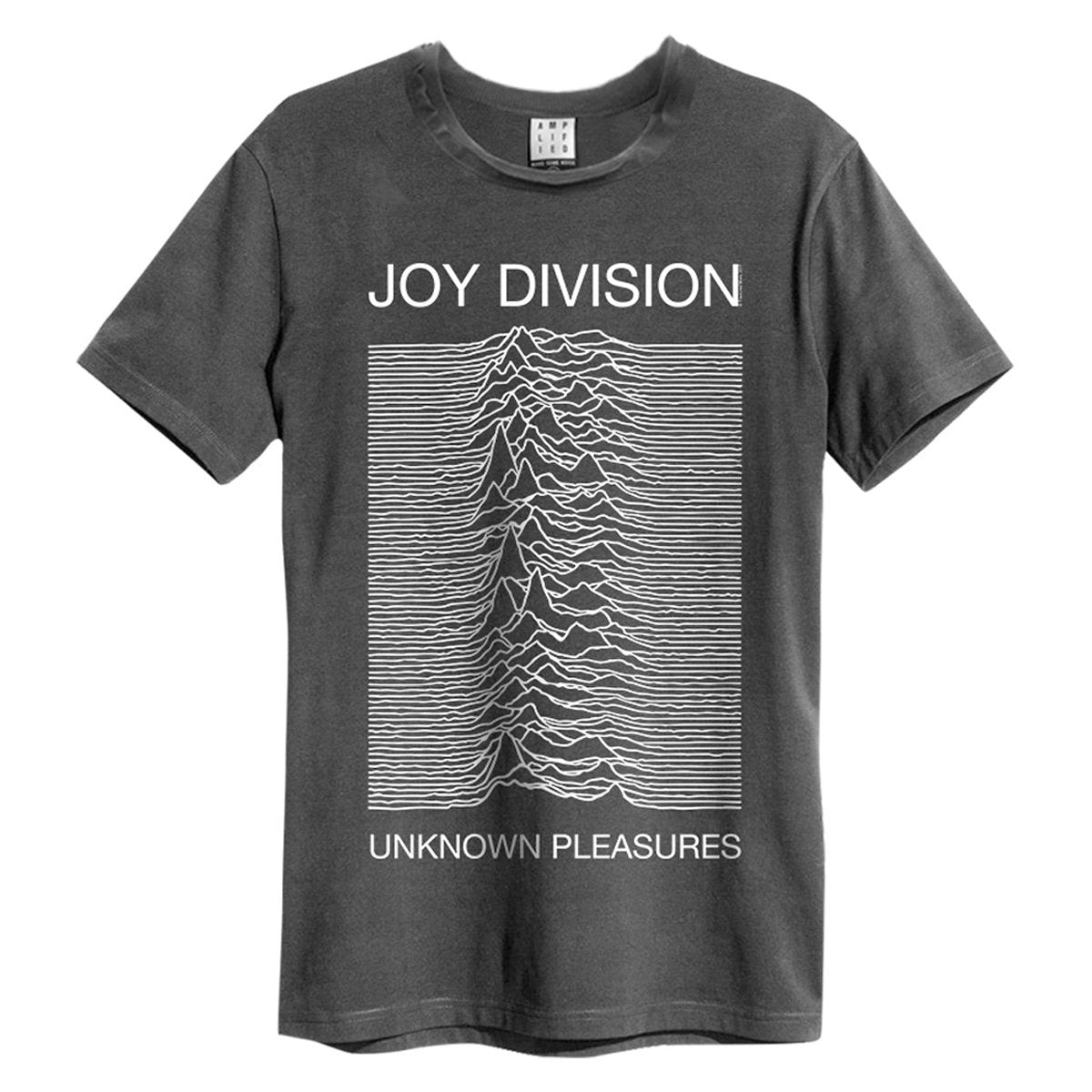 Image of Joy Division T Shirt - Unknown Pleasures, Charcoal Amplified