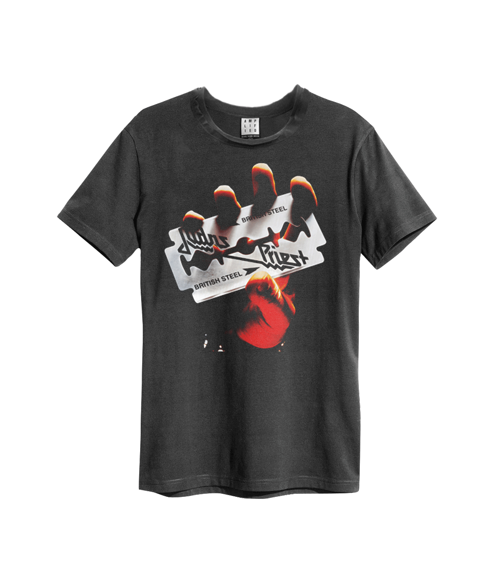 Judas Priest British Steel Men's Amplified T-shirt