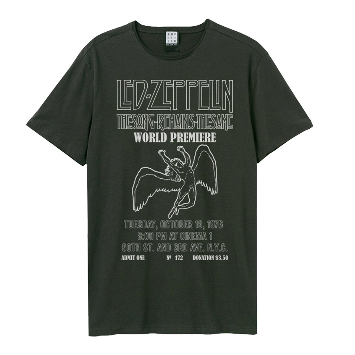 Image of Led Zeppelin T-Shirt - The Song Remains the Same, Charcoal Amplified