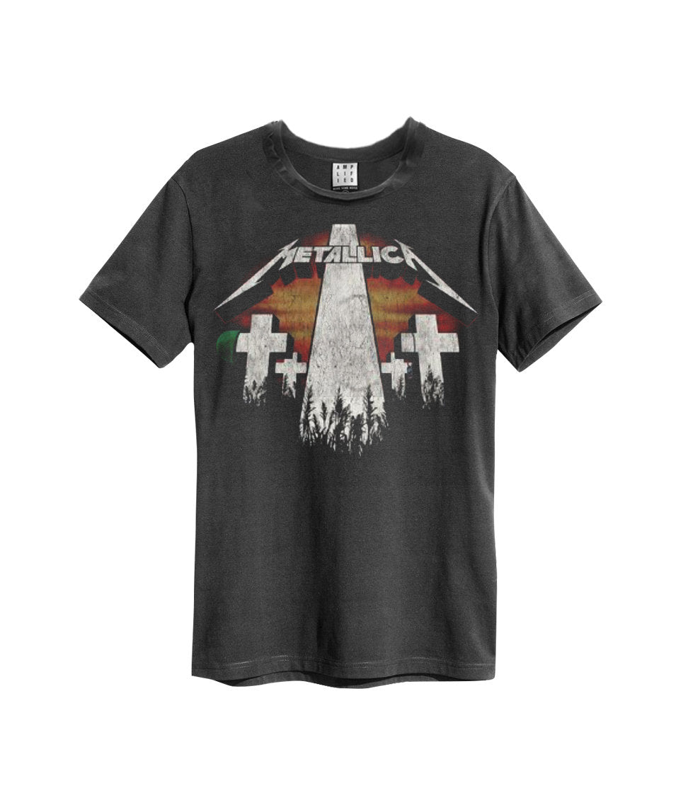 Image of Metallica Master Of Puppets Amplified charcoal Men's T-shirt