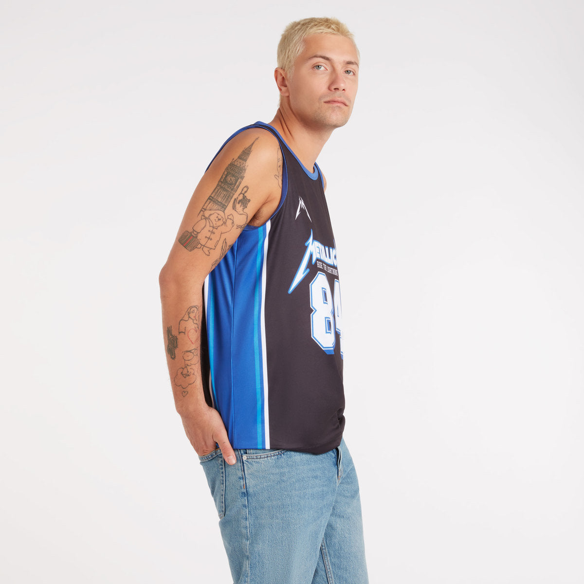 Image of METALLICA - Ride The Lightning Basketball Jersey Amplified