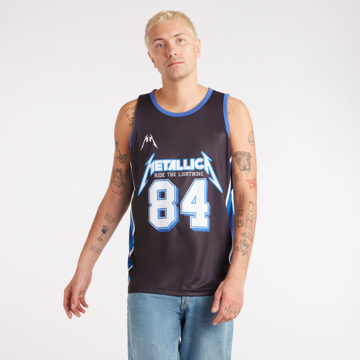 Image of METALLICA - Ride The Lightning Basketball Jersey Amplified