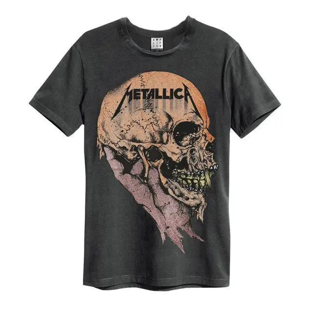 Image of Metallica Sad But True Amplified charcoal Men's T-shirt