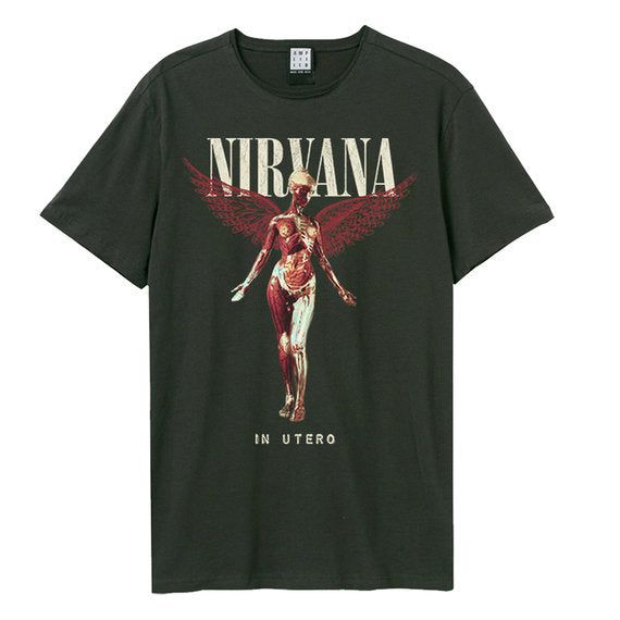 Image of Nirvana T-Shirt - In Utero, Charcoal Amplified