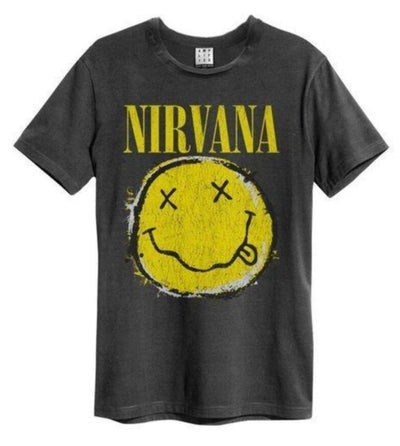 Nirvana Worn Out Smiley Amplified Men’s T-Shirt
