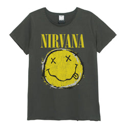 Image of Nirvana T-Shirt - Worn Out Smiley