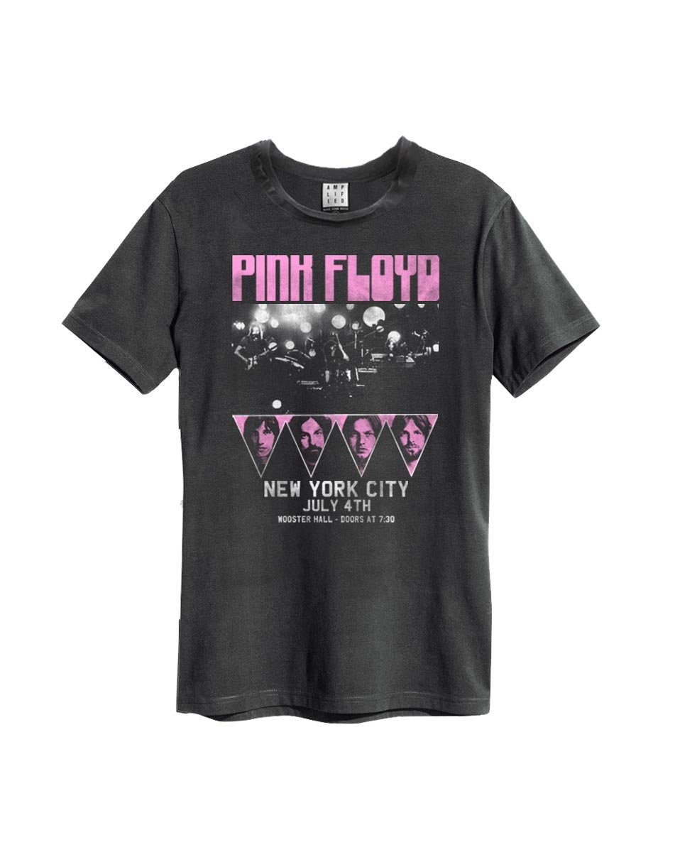 Mens' Pink Floyd T-shirt - New York Wooster Hall, Charcoal