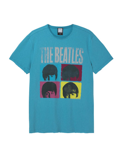 The Beatles Hard Days Night Amplified Men's T-shirt Blue