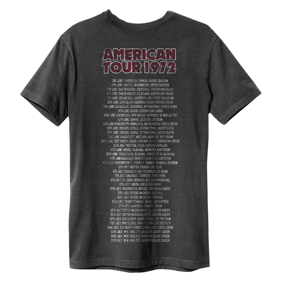 Image of The Rolling Stones T-Shirt - US Tour 1972 Amplified