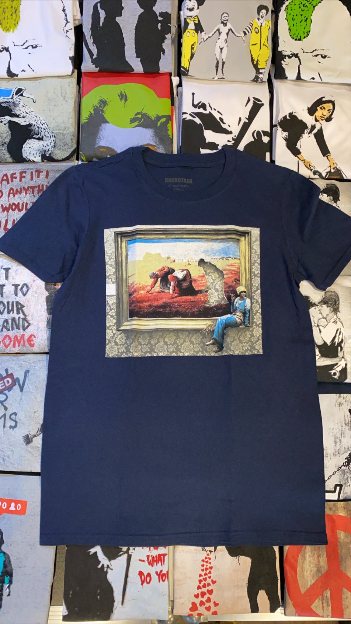Image of Banksy Smoking Men's T-shirt
