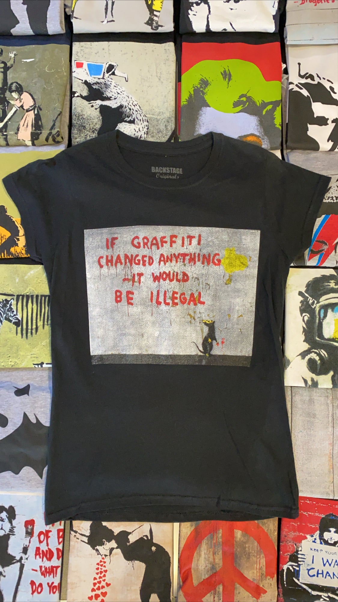 Image of Banksy Graffiti Illegal Women's T-shirt