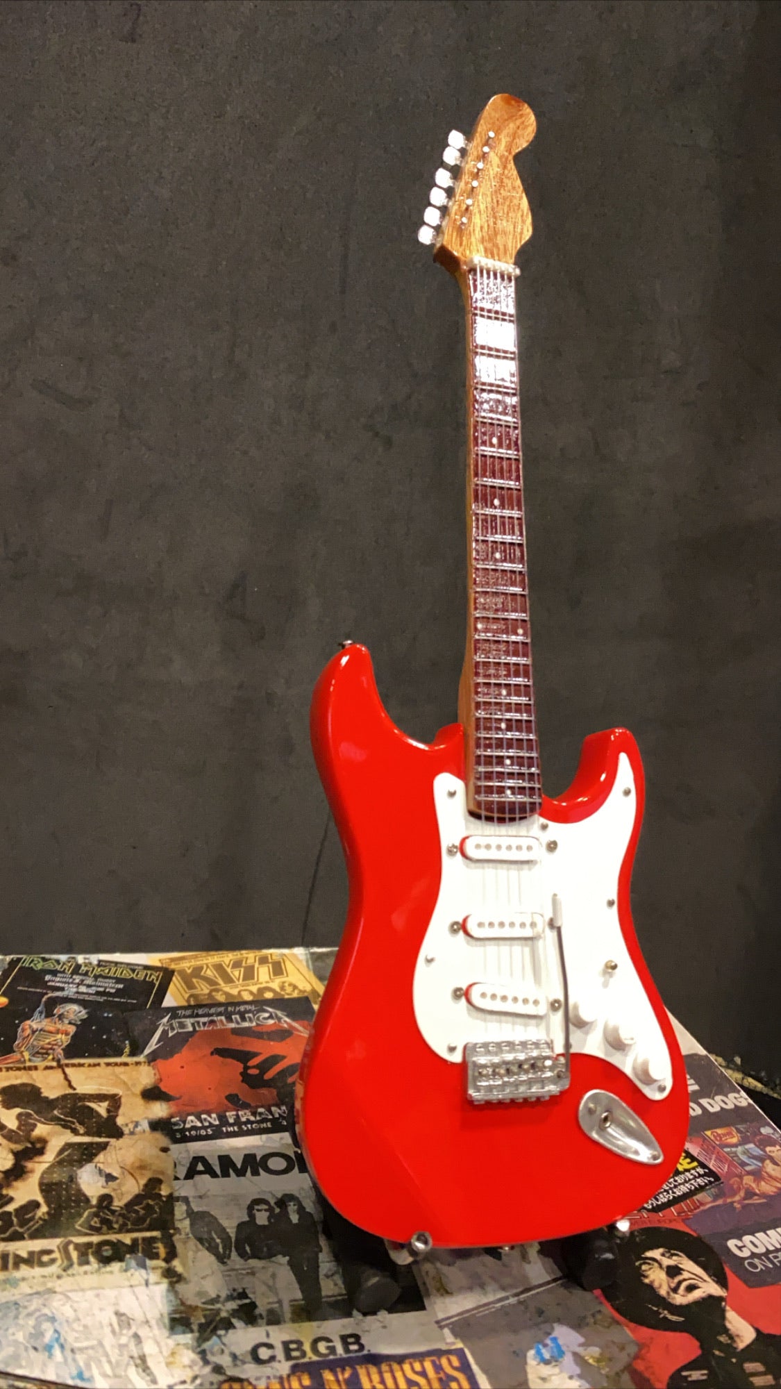 Image of Stratocaster Red Miniature Guitar