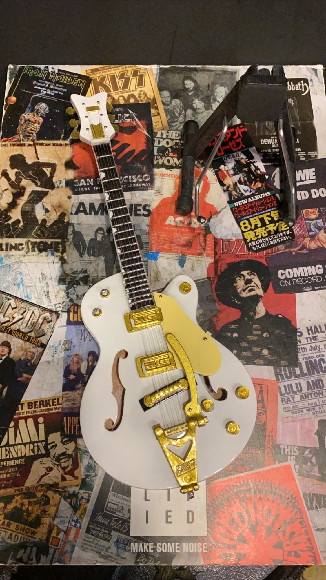 Image of White Falcon Miniature Guitar